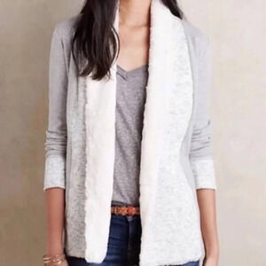 Anthropologie Saturday Sunday Open  Sherpa Cardigan